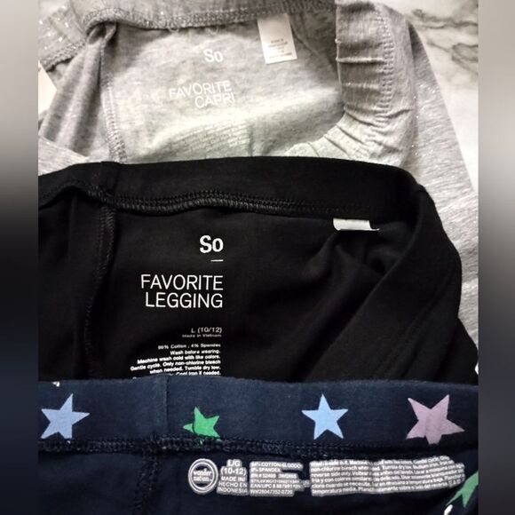 (Bundle) 3 Pair Of Leggings Size 10/12 - Picture 2 of 15